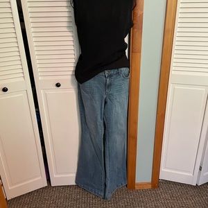 INC flare leg curvy fit denim jeans.